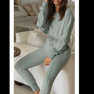 French Terry Sweater Jogger Set